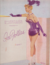 VTG SHIPSTAD JOHNSON 1957 ICE FOLLIES FIGURE SKATING COLLECTIBLE PROGRAM