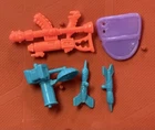 Vintage TMNT NEEDLENOSE Parts Lot 1990 Playmates GUN CAMERA MISSILE SHIELD