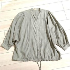 Nest Robe Linen Long Sleeve Drost Blouse Adjustable Drawstring New