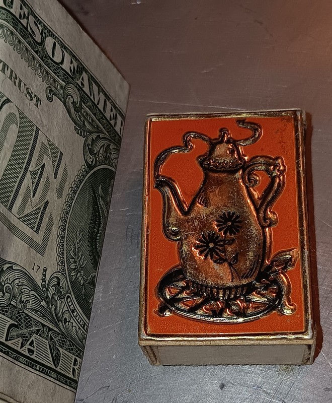 Vintage Matchbox Where The Teapot. Made In Sweden. Stick Matches
