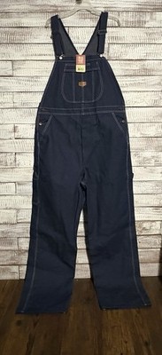 NWT Red Kap Men's Heavyweight Denim Bib Overall Size 38X34