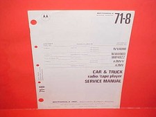 1971 1972 Volvo 164s Kenworth Truck Motorola Am Radio8-track Service Manual