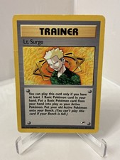Pokemon Gym Heroes Set Lt. Surge Trainer 101/132 FREE SHIPPING on eBay