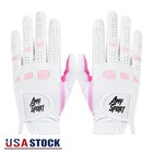 1 Pair Women's Golf Gloves for Left and Right Hand, All-Weather Rain Grip Large — photo 1