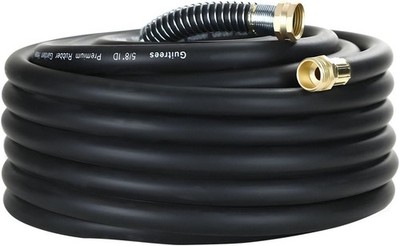 50FT 5/8 Heavy Duty Rubber Garden Hose - 300psi Working, 1000psi Burst - Hot/Col