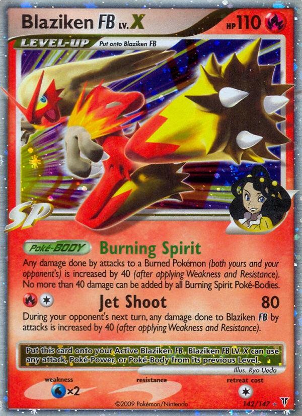 Pokemon Blaziken FB LV.X (142/178) Supreme Victors HP HOLO