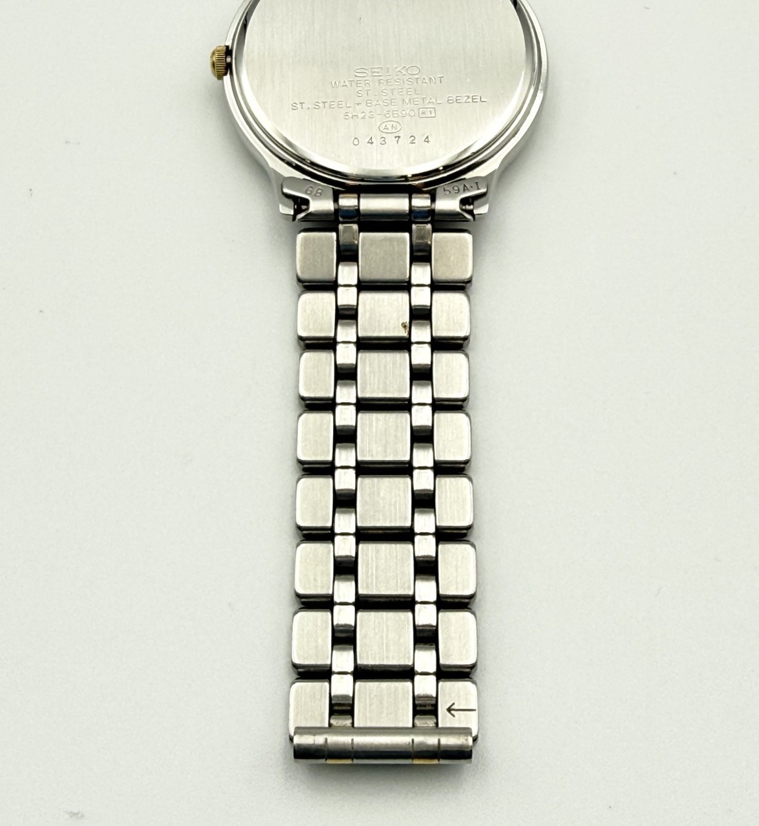 セイコー 5H23-6B90 稼働 クォーツ SEIKO 5H23-6B90 Vintage Watch Contemporary Basic Quartz Day/Date