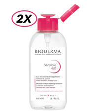 2 PK. BIODERMA SENSIBIO H2O THE ORIGINAL MICELLAR WATER MAKEUP REMOVER 28.7 OZ.