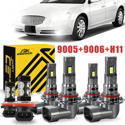 For Buick Lucerne 2006-2011 6x LED Headlight High Low Beam Fog Light Bulbs Kit