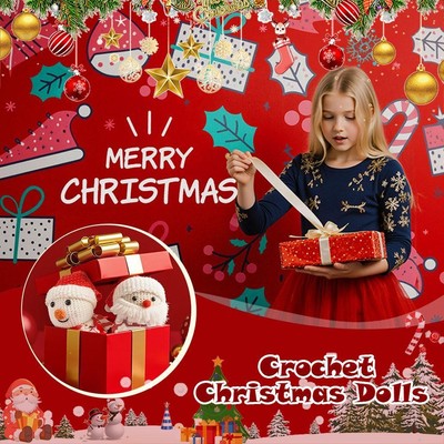 Funny Positive Snowman Crochet Knitted Doll with Positive Card Decor Party K7I8