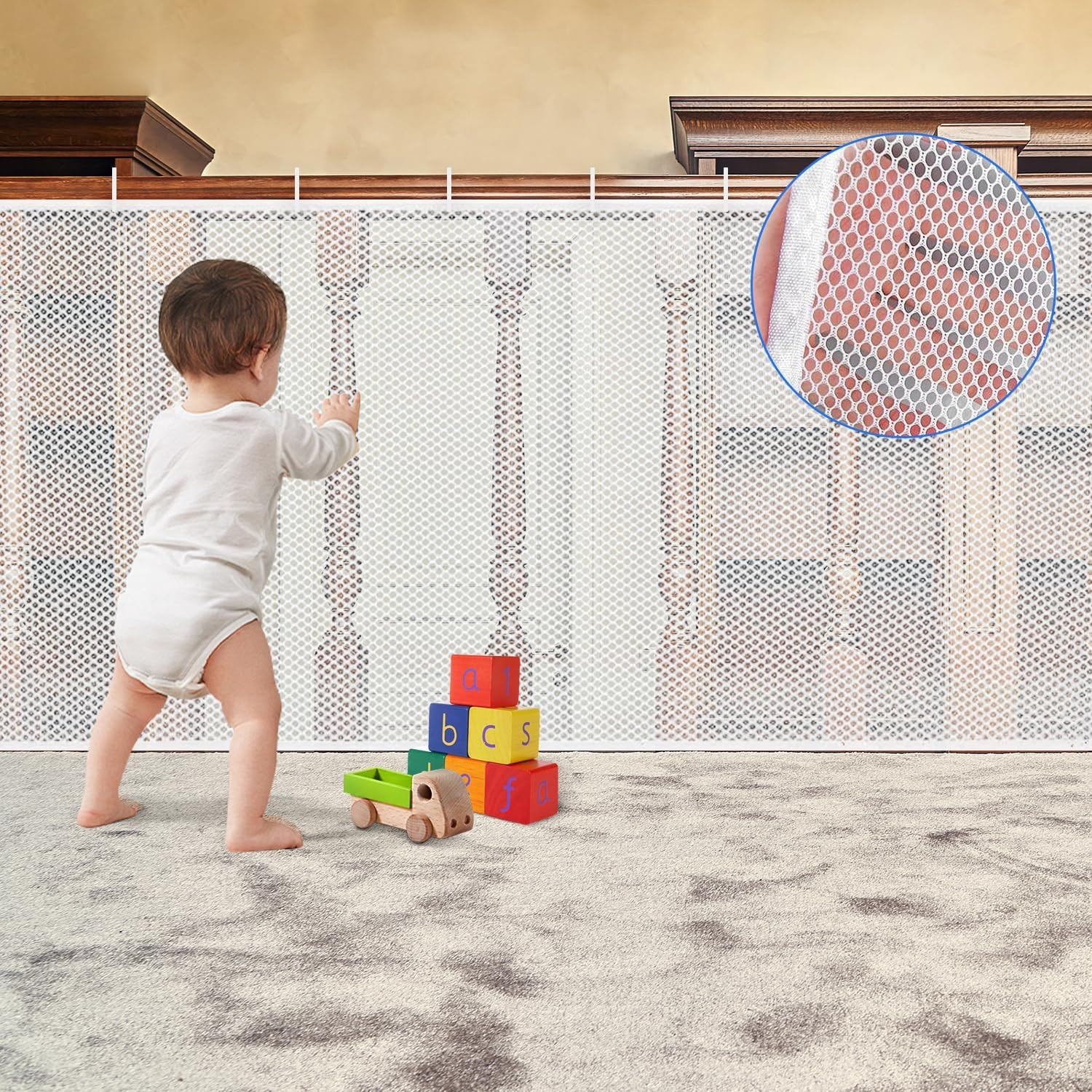 Rete Di Sicurezza per Bambini, Rete Di Sicurezza per Scale per Bambini, Rete Di 