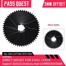 Bicycle Direct Mount Chainring 3mm Offset AERO Chainring for 12 Speed 3 Bolt