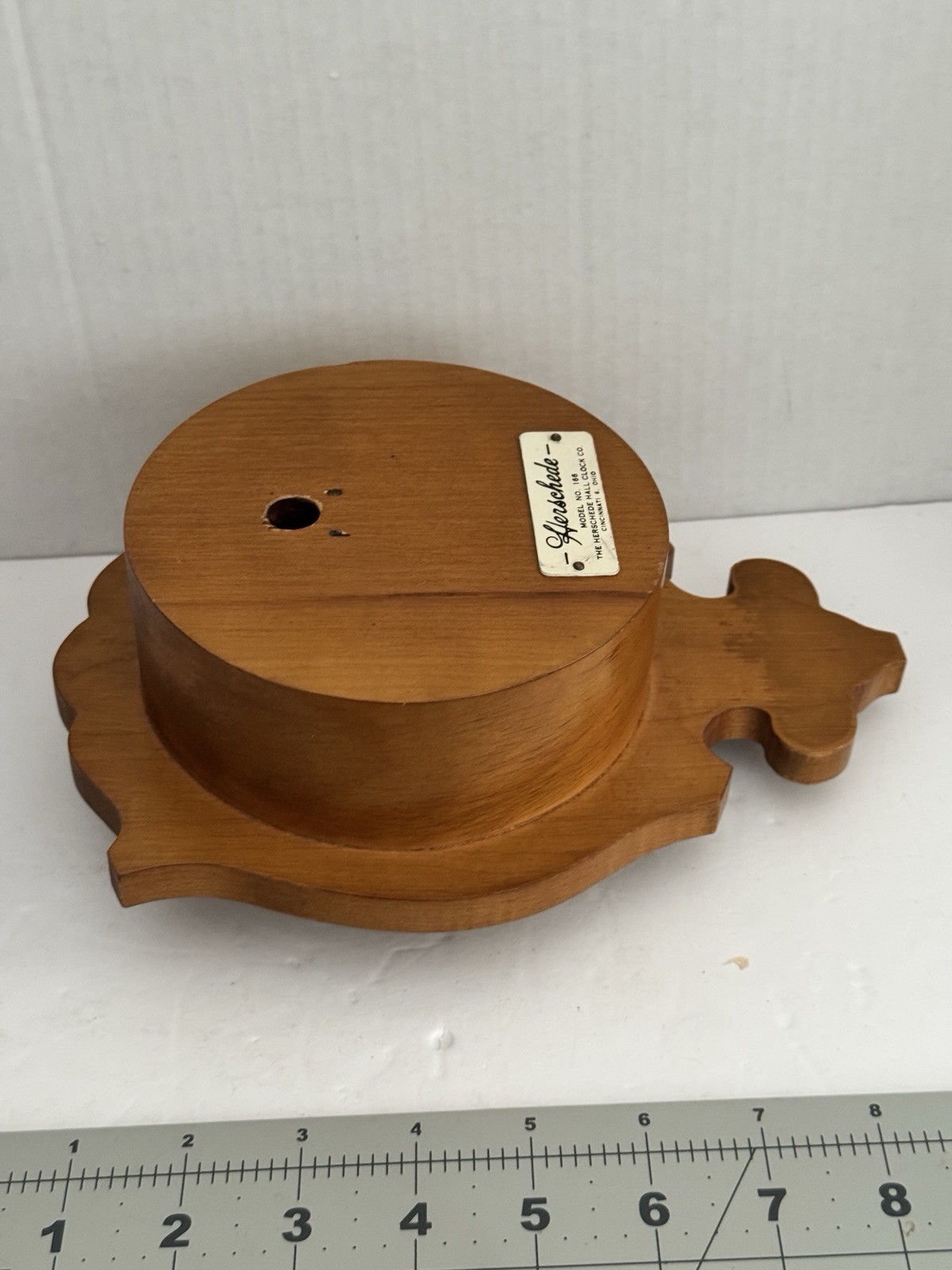 Vtg Herschede Model 166 Wall Clock No Key Hands Face Model Plate Parts REPAIR