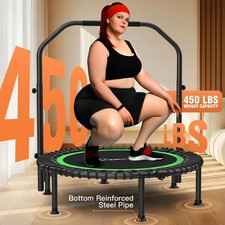40IN Springless Mini Trampoline, Easy Assembl...