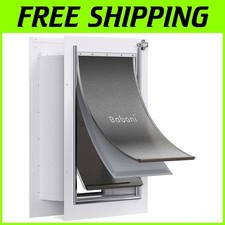 Durable Dog  Cat Door, 100 lb Pets, Telescoping Tunnel