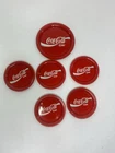 Set of 5 Vintage Retro Metal 1993 Coca Cola Coasters - 3.5" Diameter