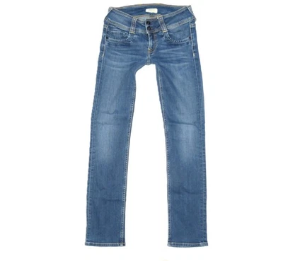 Pantalones vaqueros rectos de mujer Pepe Jeans GEN talla W28 L32 azul pantalones vaqueros elásticos - Imagen 1 de 4
