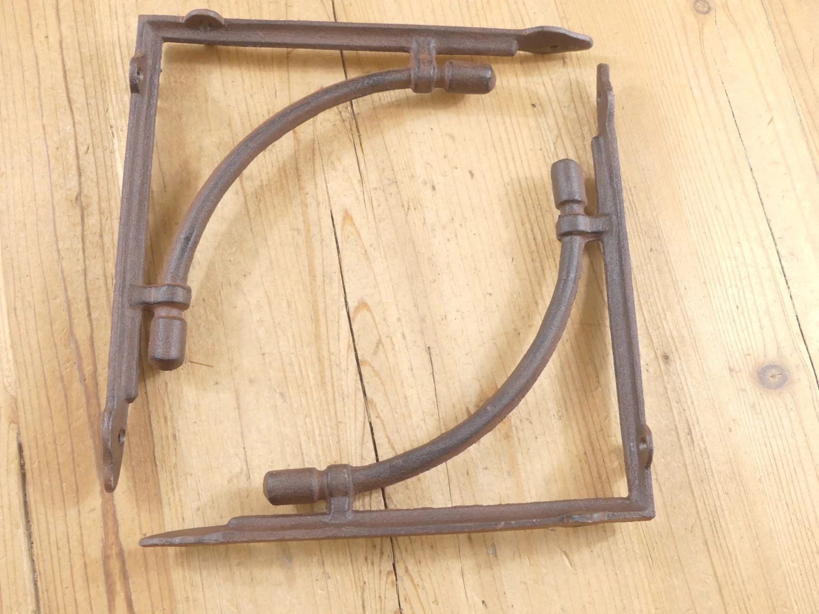 8 LARGE Shelf Brackets Corbels Wall Cast Iron Rustic Farmhouse 10" X 10" !!
Opens in a new window or