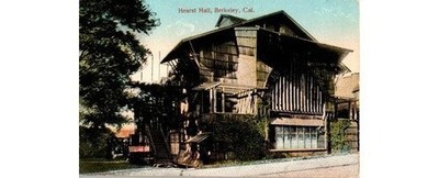 1911 Hearst Hall Berkeley CA Postcard Hand-Tinted O. Newman Co. Alameda County