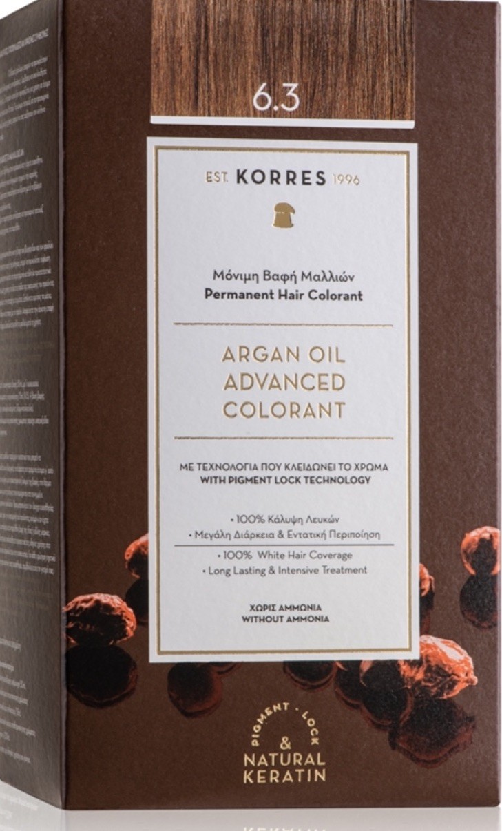 Coloration Miel Doré 6.3 Korres pour raviver l'éclat des cheveux en été