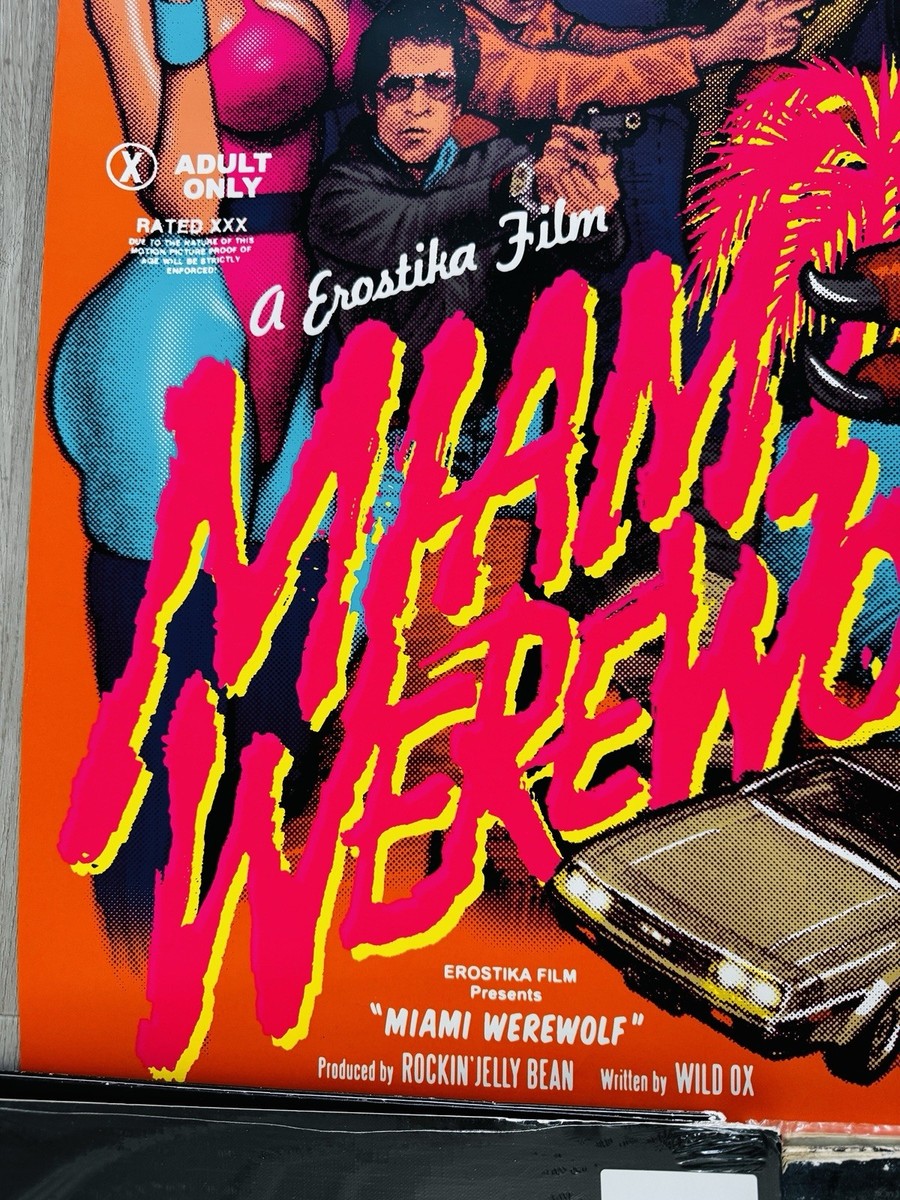Rockin'Jelly Bean MIAMI WEREWOLF ポスター 額付き MIAMI WEREWOLF