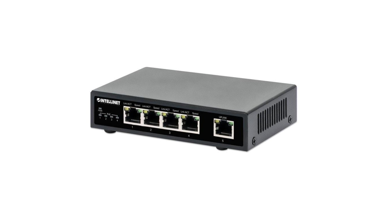 Switch Gigabit 4x RJ45 PoE+, 1x RJ45 Gigabit Uplink 561839