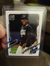 2021 Topps 70 Anniversary Jazz Chisholm Jr. RC Photo Variation Marlins Yankees