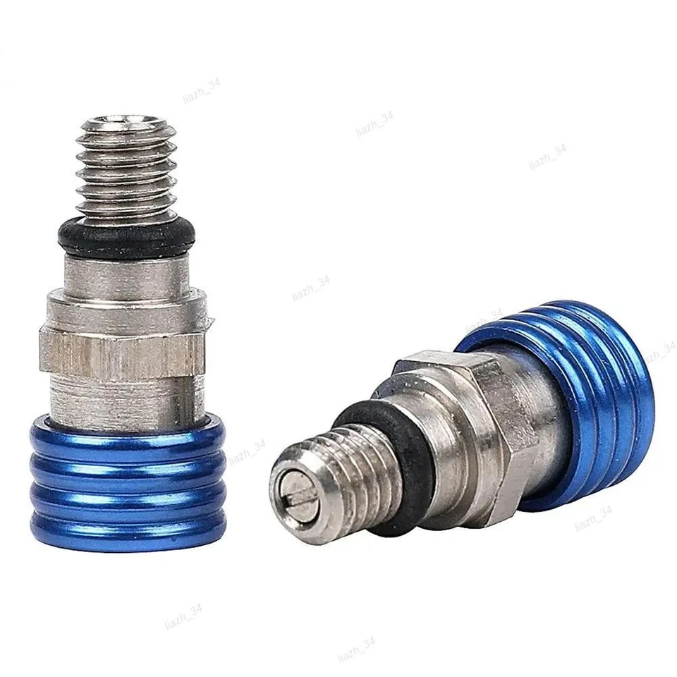 Válvula de purga de presión de aire de horquilla M5 2 piezas para Suzuki Honda CR125R CR250R 1989-2007 Foto 2 de 4