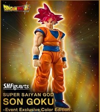 Bandai S.H.Figuarts Super Saiyan GOD Son Goku SDCC 2021 EE Color Edition