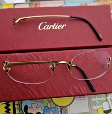 Vintage Cartier Gold Limited Edition C Decor Frames 439/2000 90s RARE Eyeglasses