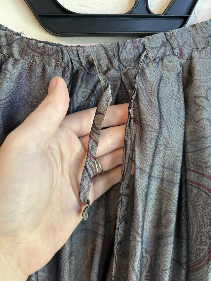 Vintage Y2K Lafayette 148 New York Silk Maxi Skirt 8 Luxury Designer Ethereal - Image 3 of 4