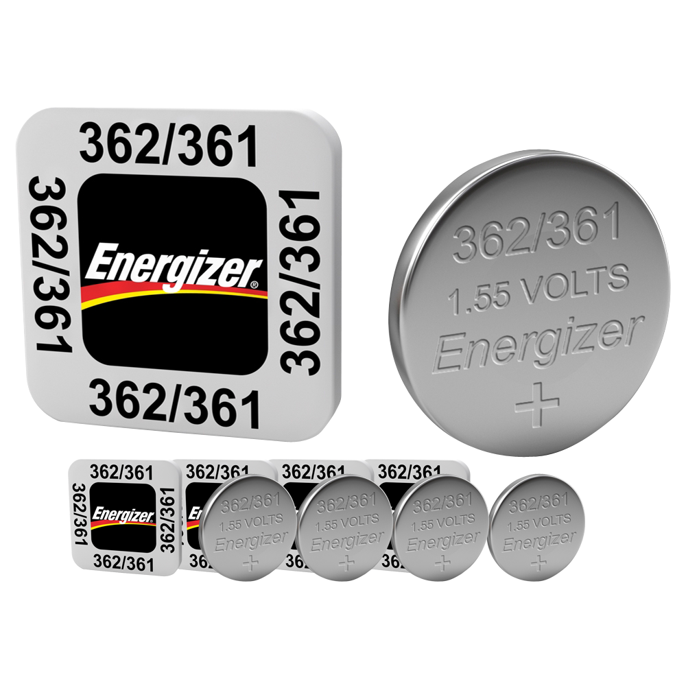 Energizer 362/361 AG11 SR721SW 1.55V Silver Oxide Watch Batteries x 5 *Genuine*