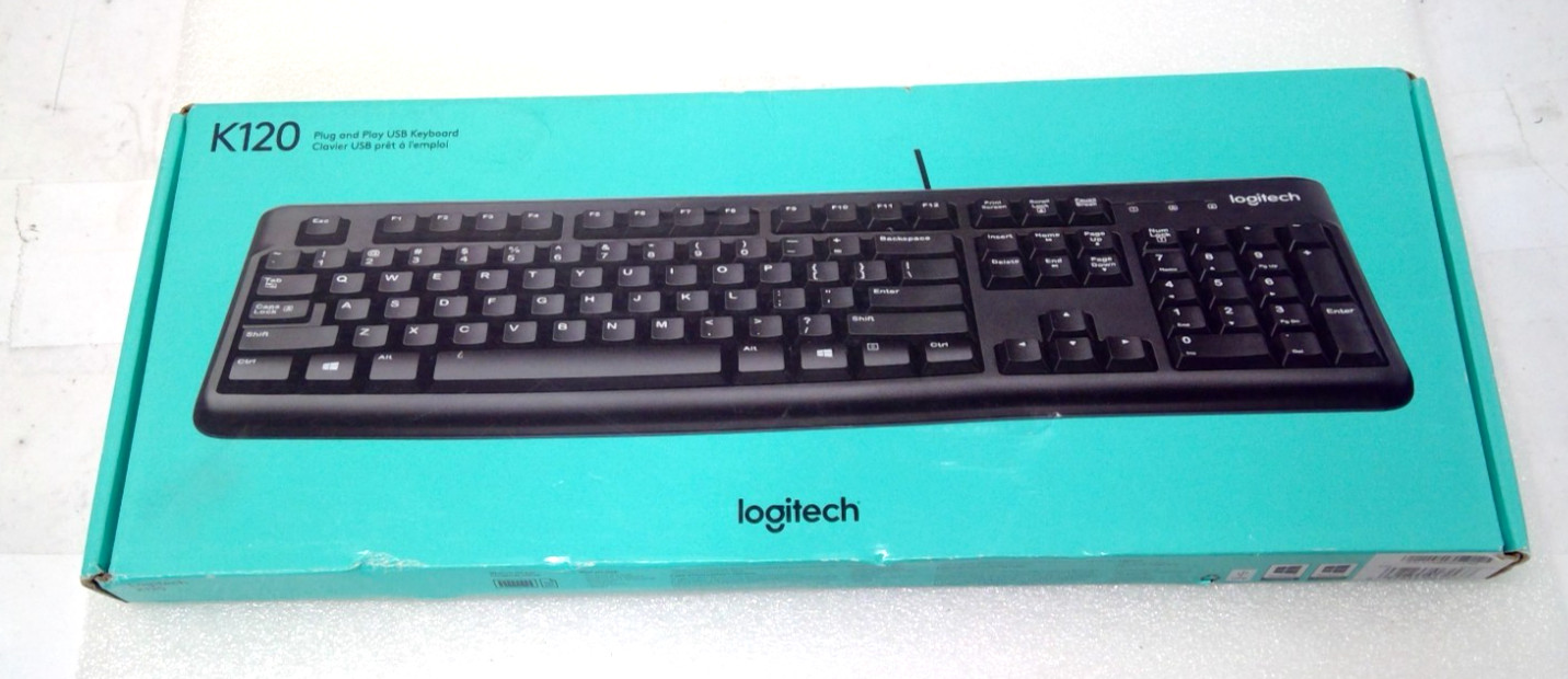 Logitech - K120 USB Full-size Wired Membrane Keyboard 920-00