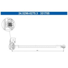 Bremsschlauch hinten rechts für Hyundai I30 GD GDE | 23961606