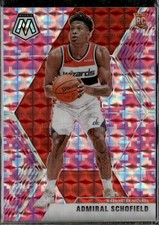 Admiral Schofield 2019-20 Panini Mosaic #202 Camo Pink Washington Wizards RC