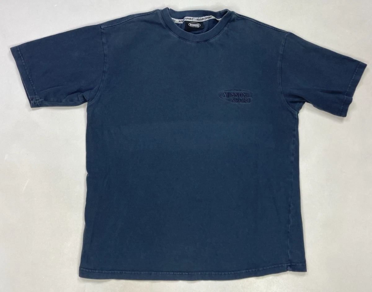 Missoni T Shirt Homme Bleu Marine - Taille Medium - PRIX CONSEILLÉ 280