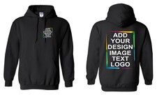 Personalized Custom Hoodie - Add Your own text, photo, logo, or any design.