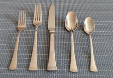 Lenox Portola 18/10 Stainless Steel Flatware 5 Pc Place Setting Multiple Avail