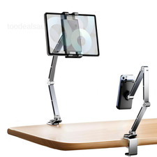 Tablet Stand Holder for Desk Aluminum Alloy Ipad Mount gray