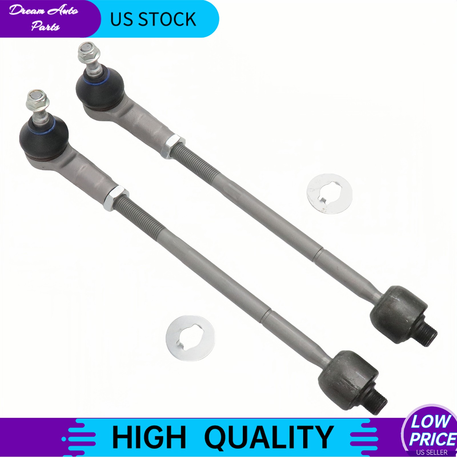 ront Left & Right Inner & Outer Tie Rod End Kit For Maserati Quattroporte GT GC