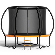 8FT Outdoor Trampoline, Large Trampolines with Net  Ladder, Trampoline 8 FT ...