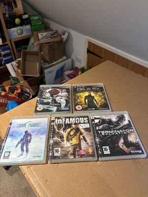 Sony PS3 5 game Bundle inc Deus Ex, Lost Planet & Bayonetta . Tested