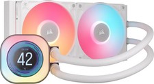 CORSAIR iCUE LINK H100i LCD 2x120mm Liquid CPU Cooler - white