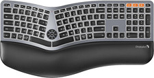 Backlit Bluetooth Ergonomic Keyboard, EK01 plus Full Size Wireless Split Keyboa
