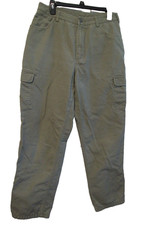 Duluth Trading Co. Women's Size 10 31 ins Jeans Duluth Green khaki color