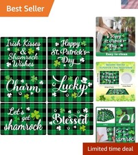 Reusable Plastic St. Patrick's Day Placemats - 6 Festive Designs for Any Event
