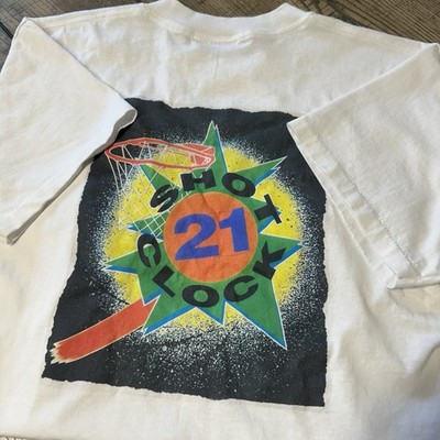 Vintage 90s Shot Clock 21 Arcade Game Promo Single Stitch T-Shirt Men s Medium