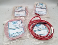 4 NOS Switchcraft 1/4” long frame patch Cables / 6’ / PJ051B  /  PJ-051B