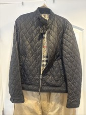 Burberry Brit Black Checked Diamond Quilted J...
