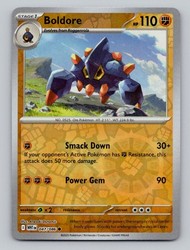 Boldore 047/086 White Flare Reverse Holo Common